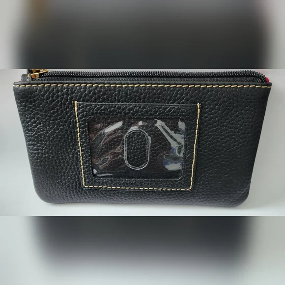 Dooney ID Black Zip Pouch Set